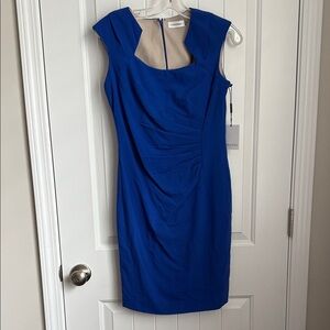 Calvin Klein Royal Blue Midi Dress